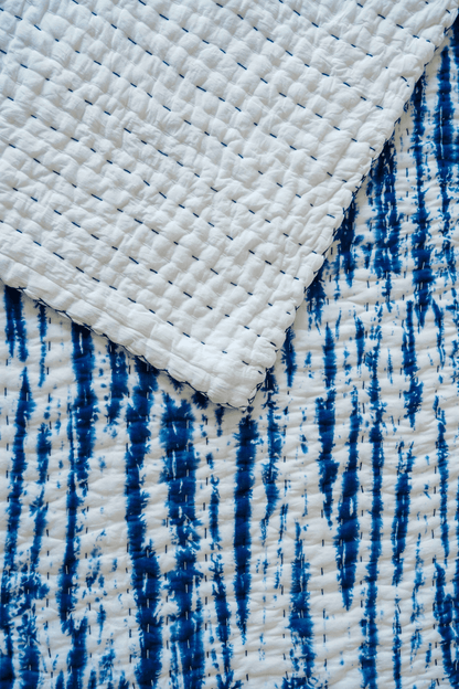 Kantha Quilt Blue