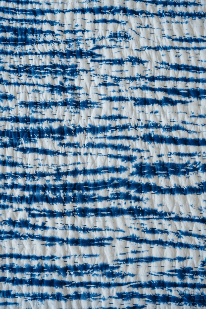 Kantha Quilt Blue