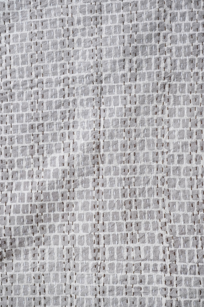 Diwar Dabu Block Printed Kantha Bedcover