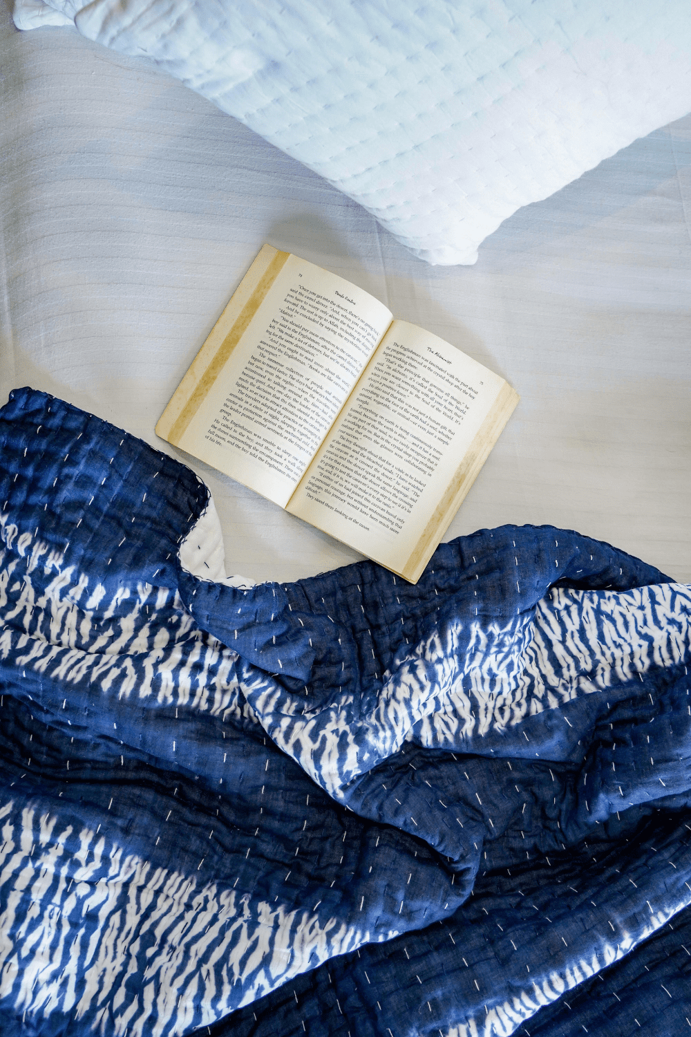 Kantha Quilt Dark Blue