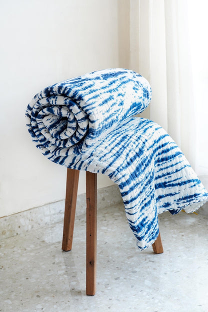 Kantha Quilt Blue