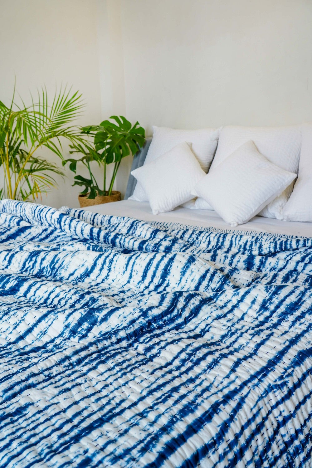 Kantha Quilt Blue