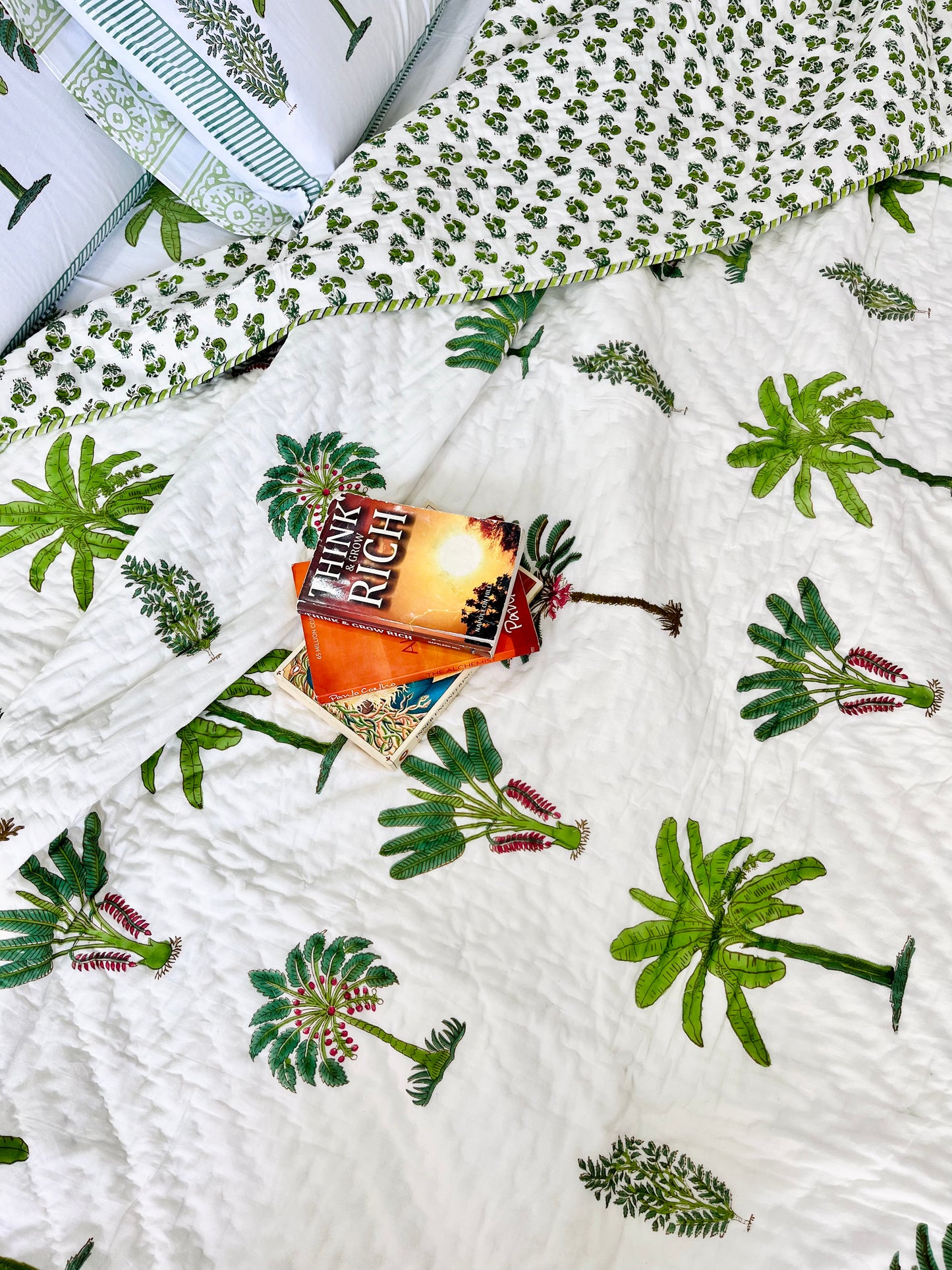 Mugal Bagh Hand Block Printed Cotton Quilt