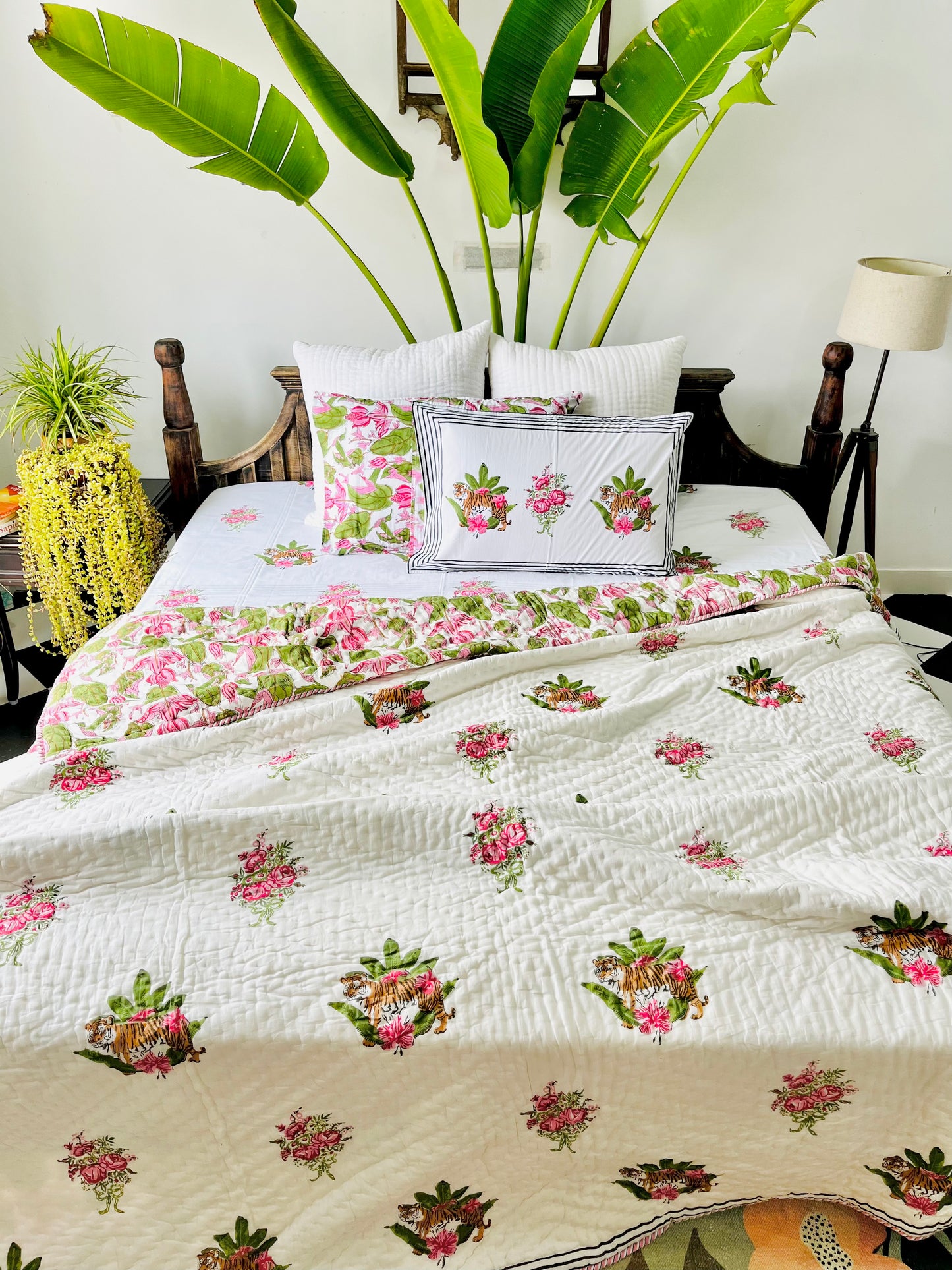 Sherni  Hand Block Printed Cotton Quilt