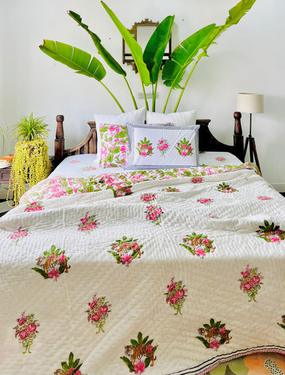 Sherni  Hand Block Printed Cotton Quilt