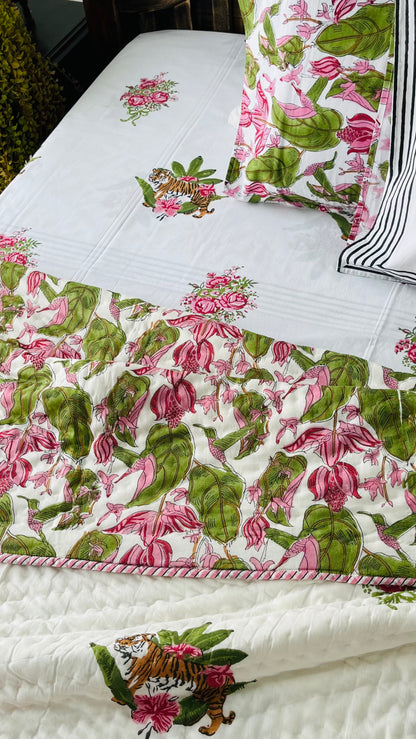 Sherni  Hand Block Printed Cotton Quilt