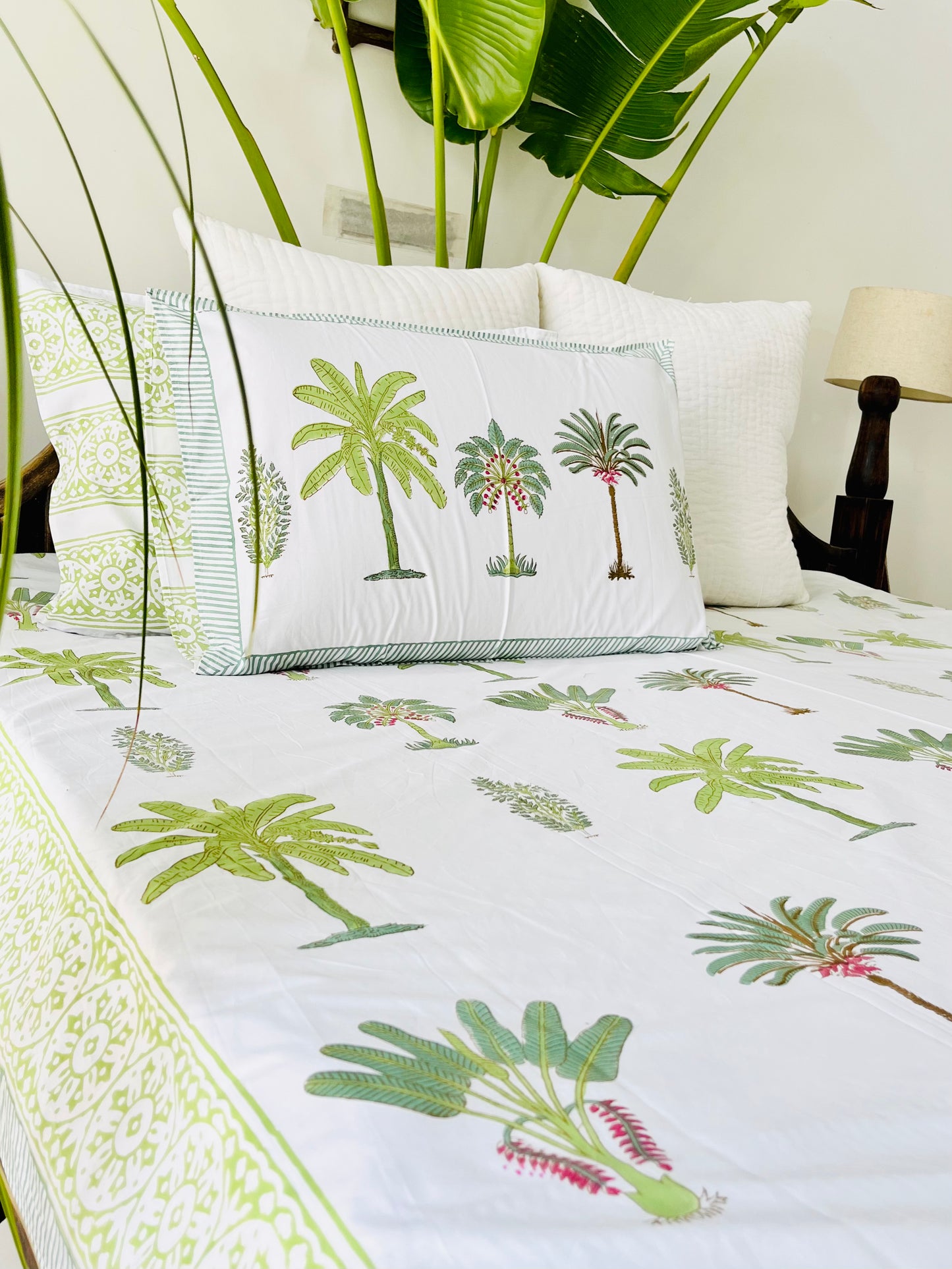 Mugal Bagh  Hand Block Printed Cotton Bed sheet