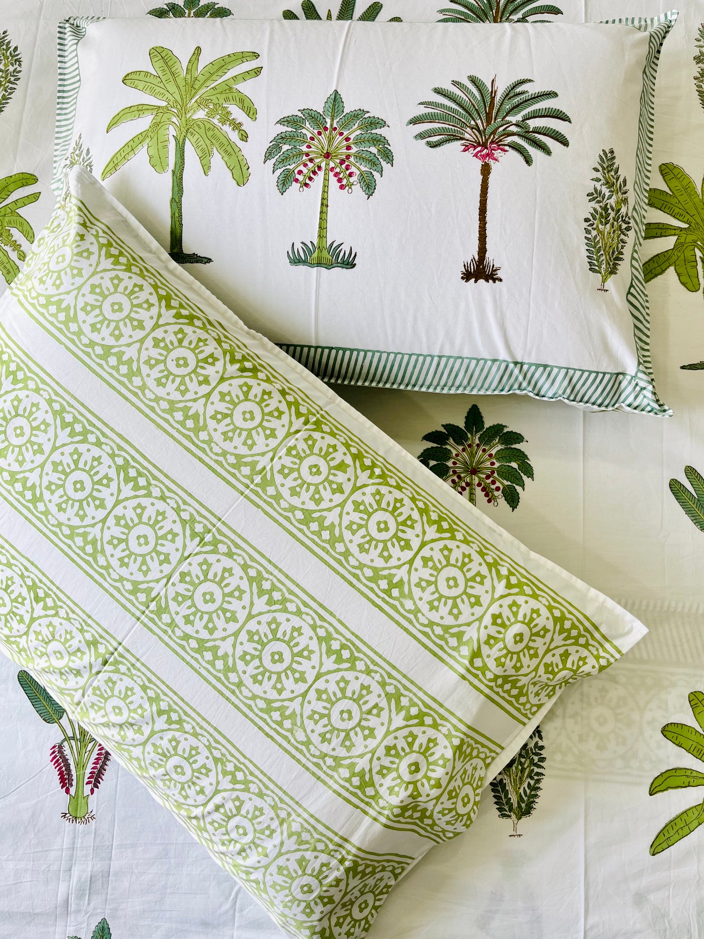 Mugal Bagh  Hand Block Printed Cotton Bed sheet