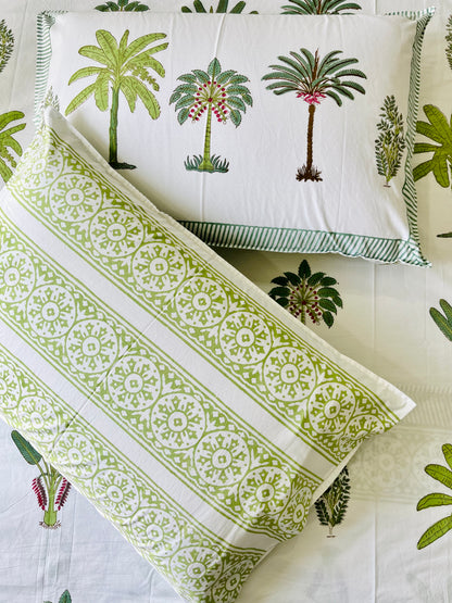 Mugal Bagh  Hand Block Printed Cotton Bed sheet