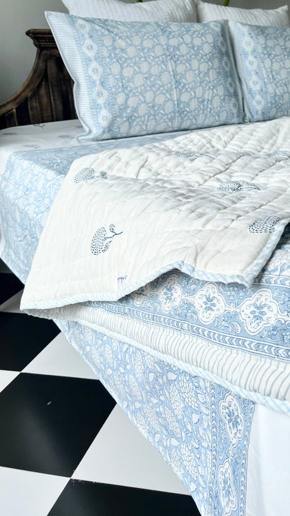 Aasma Hand Block Printed Cotton Quilt