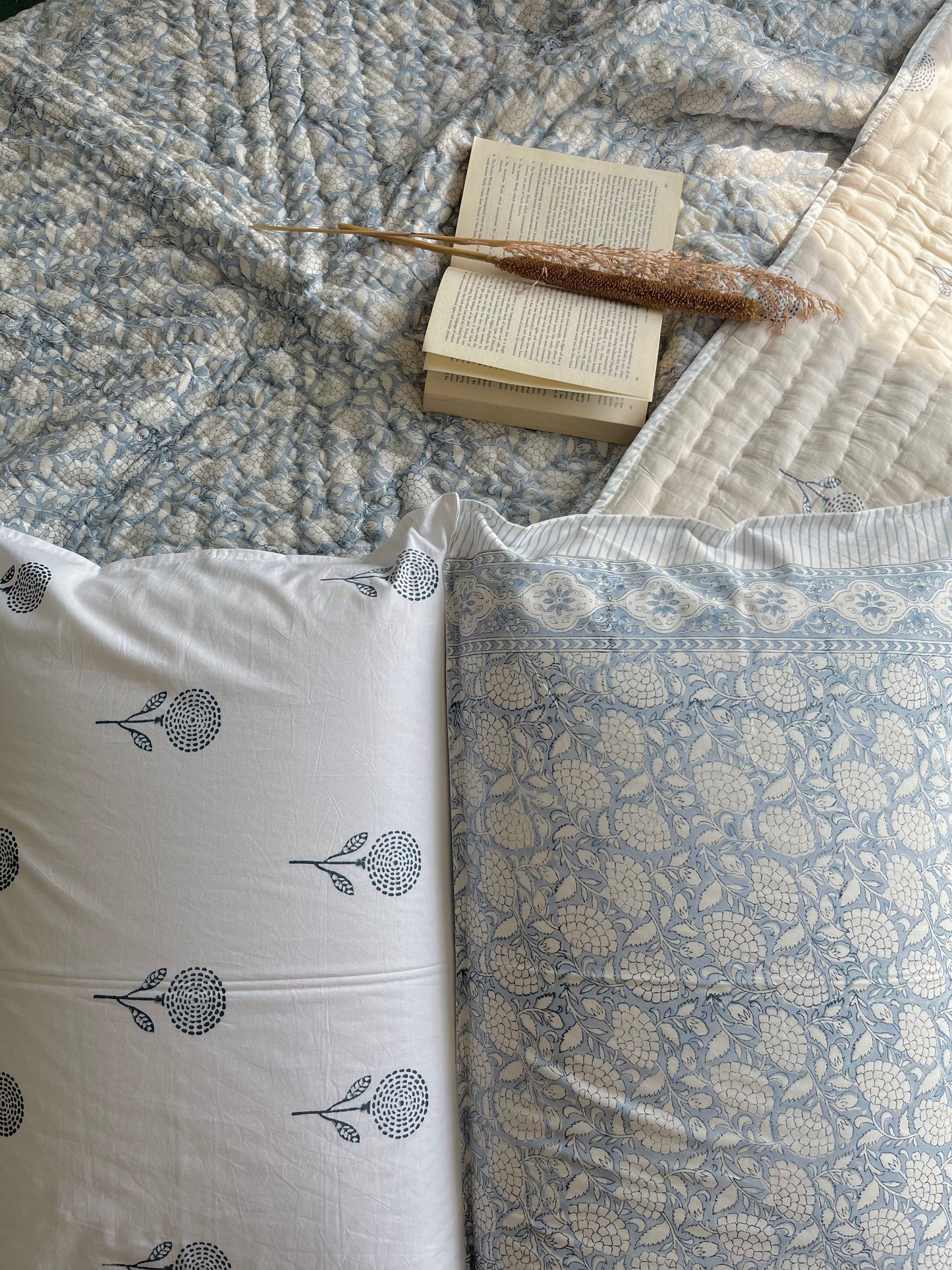 Aasma Hand Block Printed Cotton Quilt